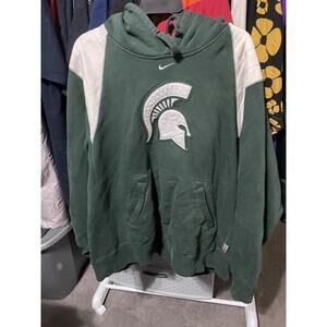 Size XL- Michigan State Sweater Mens Nike Hoodie Center Swo